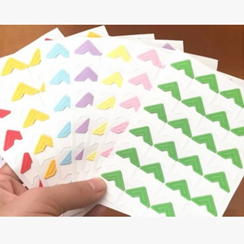 DIY Corner kraft Paper Stickers for Photo Albums Frame Decoration Scrapbooking decorations for