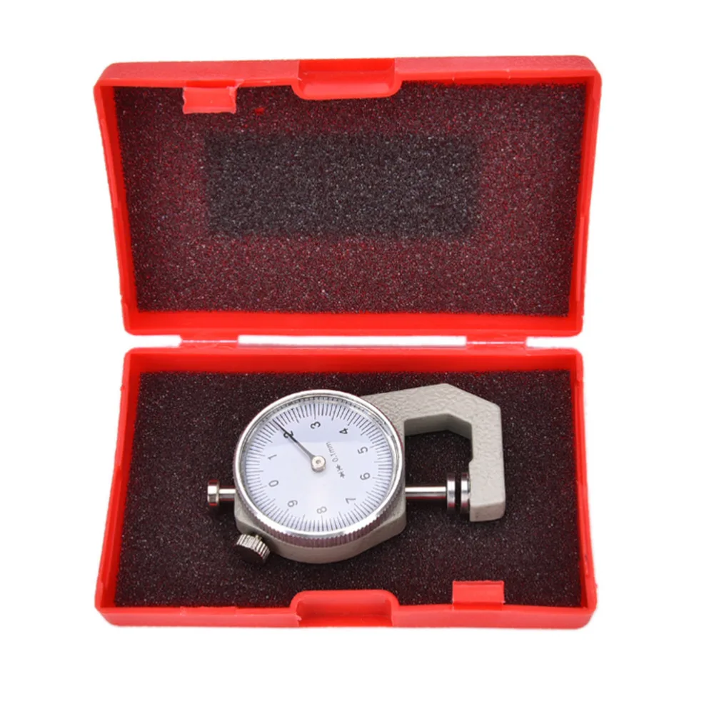 1PCS 0 10mm New dial thickness gauge 10mm leather paper thickness meter