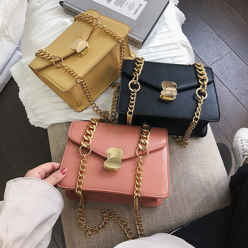 

Contrast color Leather Crossbody Bags For Women 2019 Travel Handbag Fashion Simple Shoulder Messenger Bag Ladies Cross Body Bag