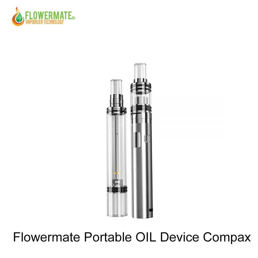 FLOWERMATE PORTABLE OIL DEVICE COMPAX CBD vaporizer Pen 700mah electronic cigarette starter kit dual coil heating coil