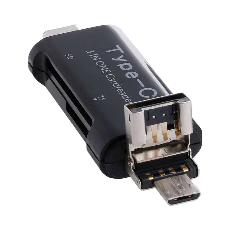3in1 USB3.1 Тип c USB-C TF SD Card Reader адаптер для Планшеты