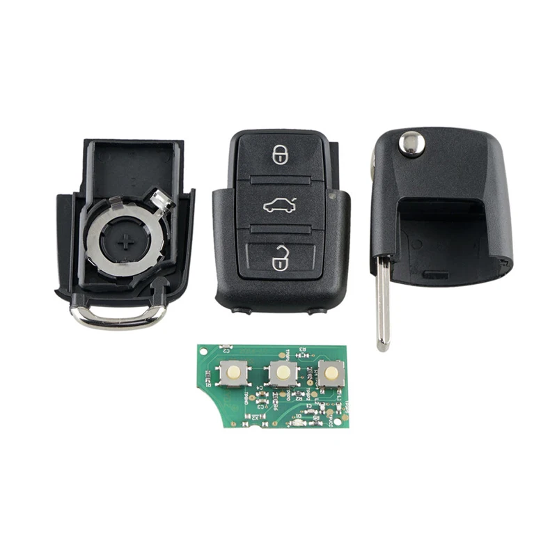 Dzanka 3 кнопки дистанционного ключа автомобиля 1J0959753AH для Passat/Bora/Polo/Golf/Beetle ID48 чип HAA