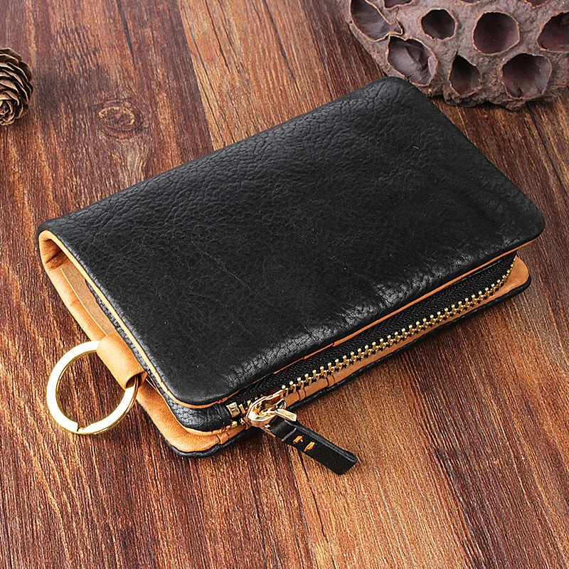 Männer Frauen Brieftasche Multi funktion Leder Und Original Bjyl Absatz Retro Kurzen karte Schnalle Multi Handgemachte 1 wqxOYqI1