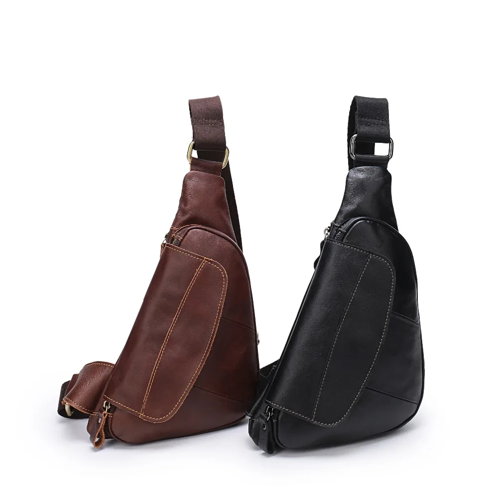 Пояса из натуральной кожи для мужчин Слинг Грудь Back Pack Путешествия крест