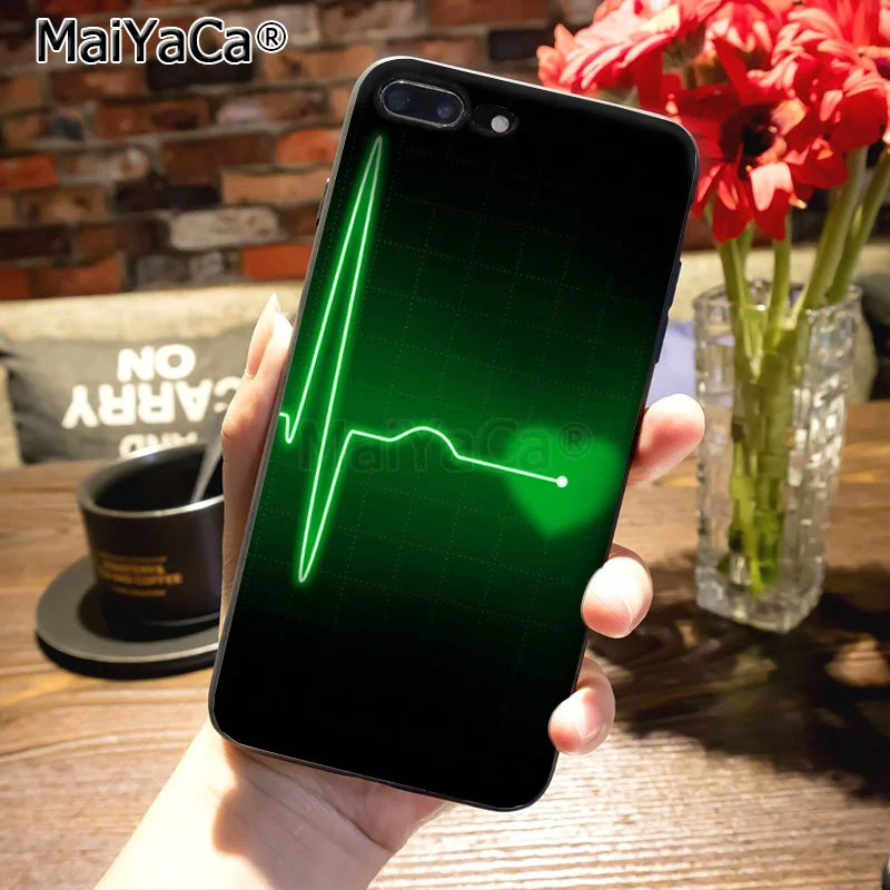 MaiYaCa медицинская медицина здоровье сердце черный мягкий чехол для телефона для iPhone 8 7 6 6S Plus X XS MAX 5S SE 11pro max чехол