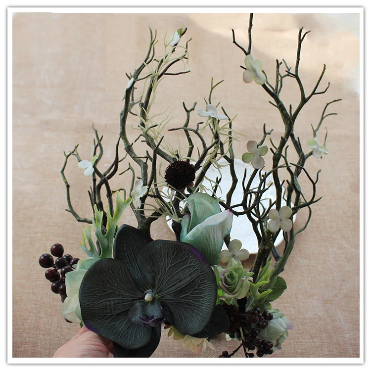 

Halloween Party Headwear Exaggerated Wreath Headdress Bride Flowers Model Photo Studio Catwalk Stage Accessories