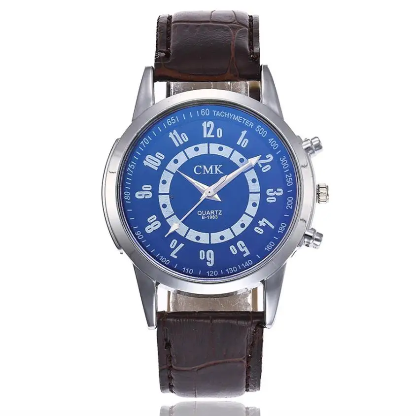 Для мужчин s часы лучший бренд класса люкс Ретро дизайн кожаный ремешок Аналоговый час сплава кварцевые наручные часы для мужчин Relogio Masculino