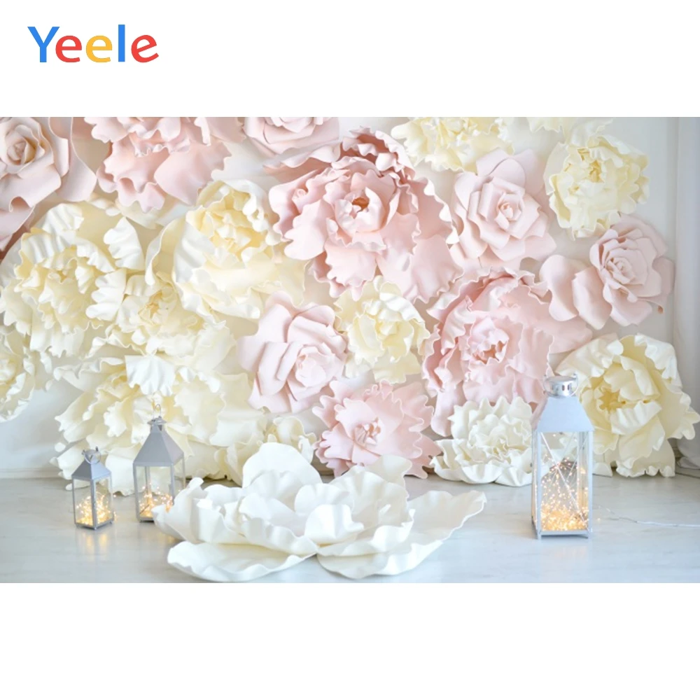 

Yeele Blossom Flowers Wall Lanterns Baby Newborn Photography Backgrounds Custom Camera Photographic Backdrops For Photo Studio