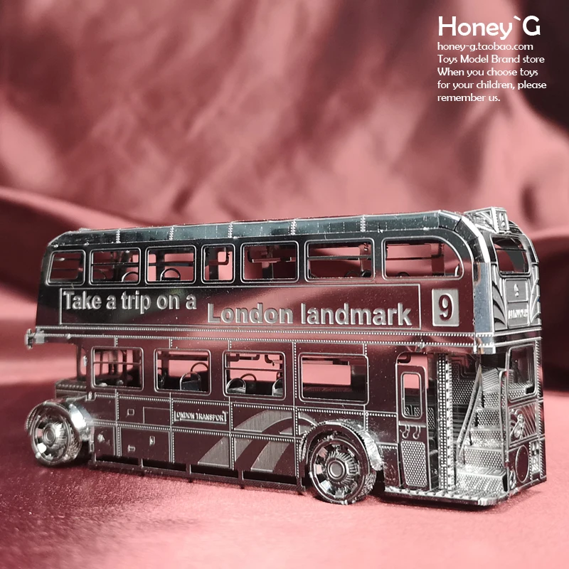 NANYUAN I22207 Лондонский автобус 3D металлическая Сборная модель 2 листа головоломка классическая коллекция DIY игрушки подарок изысканный ручной работы