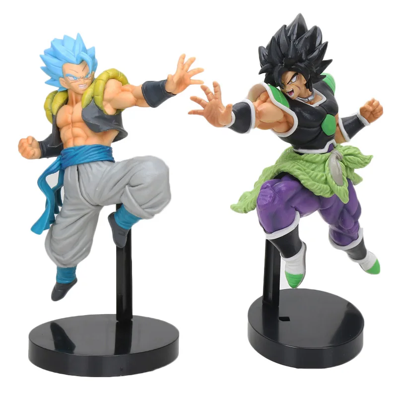 21 см Dragon Ball Z SUPER ULTIMATE SOLDIERS Broly Broli gogeta фильм Broly ПВХ фигурка игрушки - Цвет: 2pcs opp bag