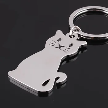 

Fashion Creative Cat Keychain Metal Key Ring Key Chain car key ring Exquisite creative gifts