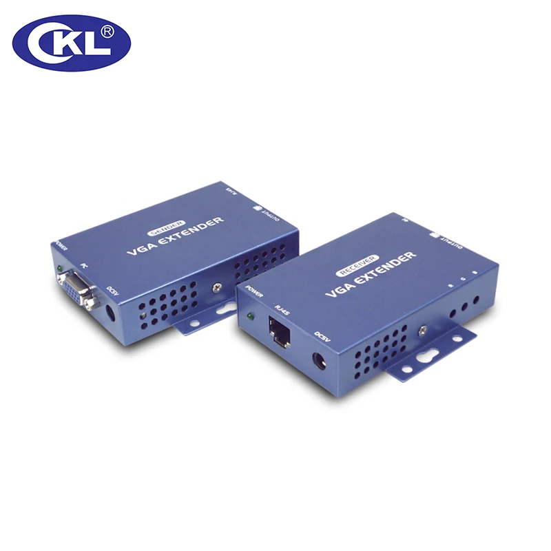 

CKL Up to 984 Feet/300 Meter over Cat5e VGA Extender Support Audio with 1.5m Cable (metal Case)