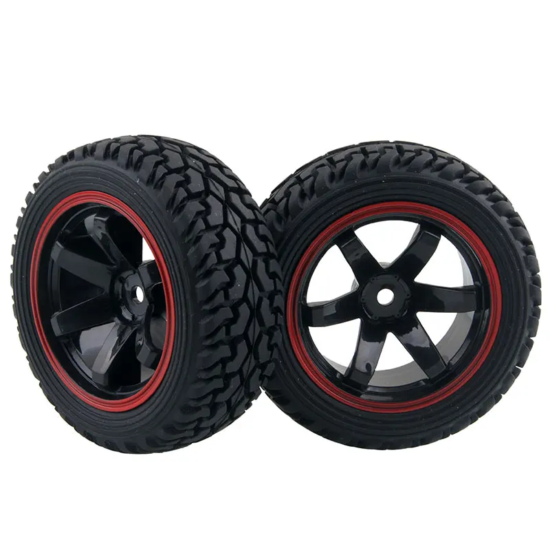 

4PCS/Lot 8019 Tires 1/16 Rally Tyre Pull Tyre 1/10 On-road to Rally Tire Wheel Skin Plastic Wheel Hub 75mm For HSP RC Cars 94123
