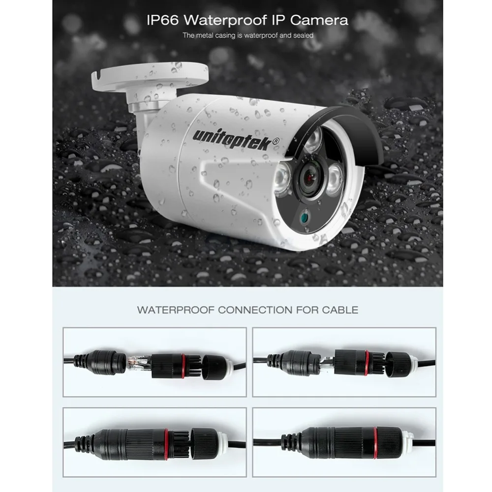 8CH 1080P 48V POE NVR Комплект охранной камеры CCTV система 8 шт 2.0MP IP камера P2P металлический