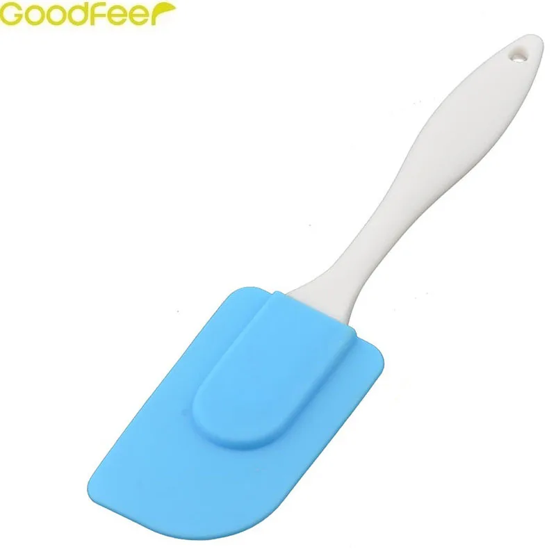  Goodfeer Silicone Spatula with Non-slip Handle Heat Resistant Scraper Tools Cake Cheese Butter Crea