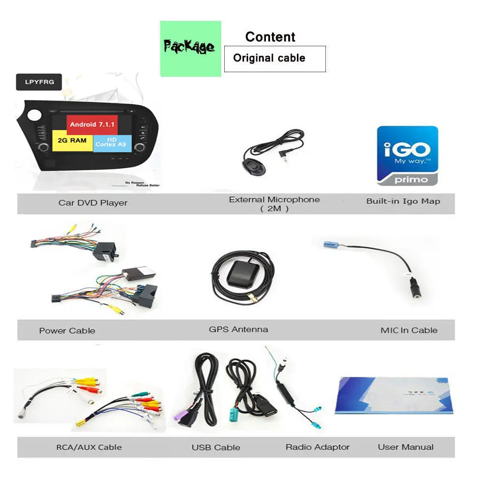 Sale RAM 2GB ROM 32G Quad Core Android 7.1 Fit Honda Insight 2010-17 Car DVD Player With Navigation GPS Stereo Radio Audio System 15 Sale RAM 2GB ROM 32G Quad Core Android 7.1 Fit Honda Insight 2010-17 Car DVD Player With Navigation GPS Stereo Radio Audio System 15