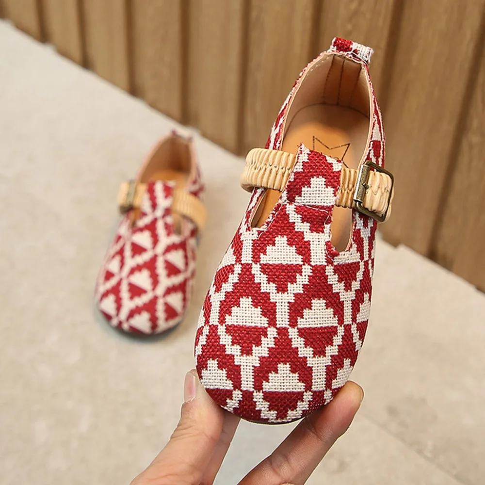 Autumn Girls Sandals Toddler Infant Kids Baby Girls Elastic Band Casual Flat Soft Shoes Sandals Flat Princess Shoes Baby Sandals