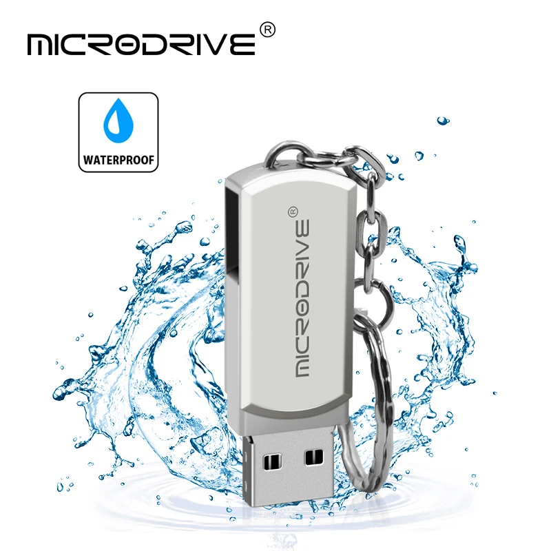 

Hottest Metal USB Flash Drive With Chain 4GB 8GB 16GB 32GB 64GB memory stick usb2.0 Pen Drive Easy to carry External storage