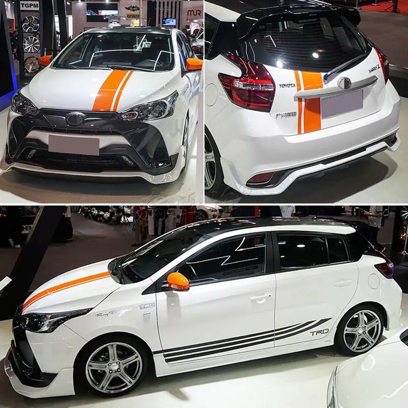 

For Toyota YARiS L to dazzle car stickers pull flowers Vios FS body decoration modified car stickers foil color stickers