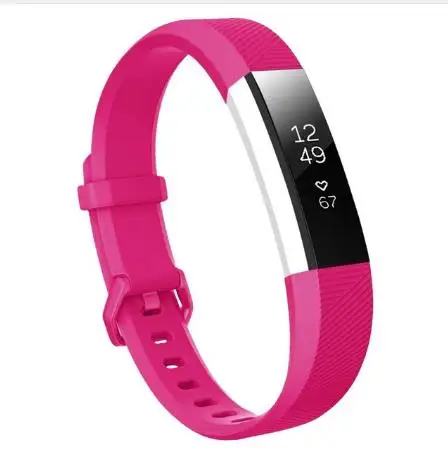Браслет Odog, силиконовые браслеты на запястье для Fitbit Alta HR/Alta, сменный регулируемый ремешок для умных часов, 10 цветов на выбор - Цвет: Rose