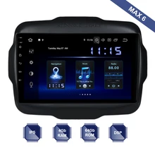 Android 9,0 2 Din gps для Jeep Renegade PX6 DSP ips HDMI 4 Гб+ 64 Гб SWC RDS wifi BT USB карта Canbus ключ