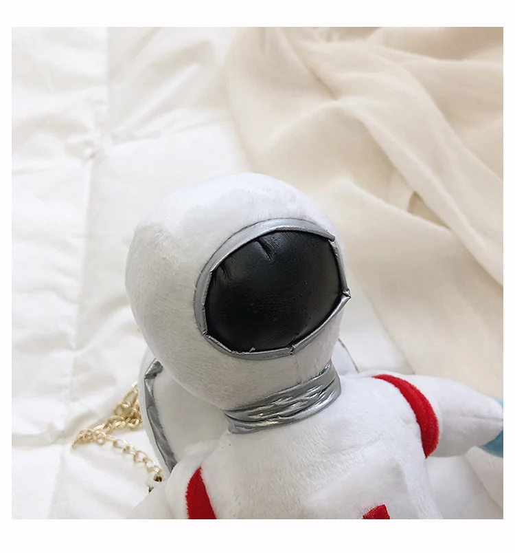 1 шт. 27 см мультяшный космонавт робот плюшевая сумка-мессенджер маленькая цепочка сумка через плечо мягкая игрушка подарок для девушек