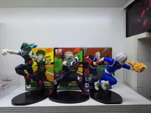 3 style My Hero Academia Todoroki Shoto Izuku Midoriya Deku Bakugou Katsuki sceny Ver. Pcv Action figurka-Model kolekcjonerski 16