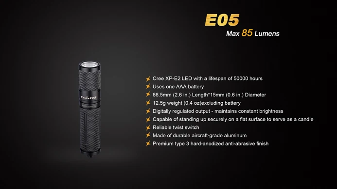 Fenix E05 (2014 Edition) 17