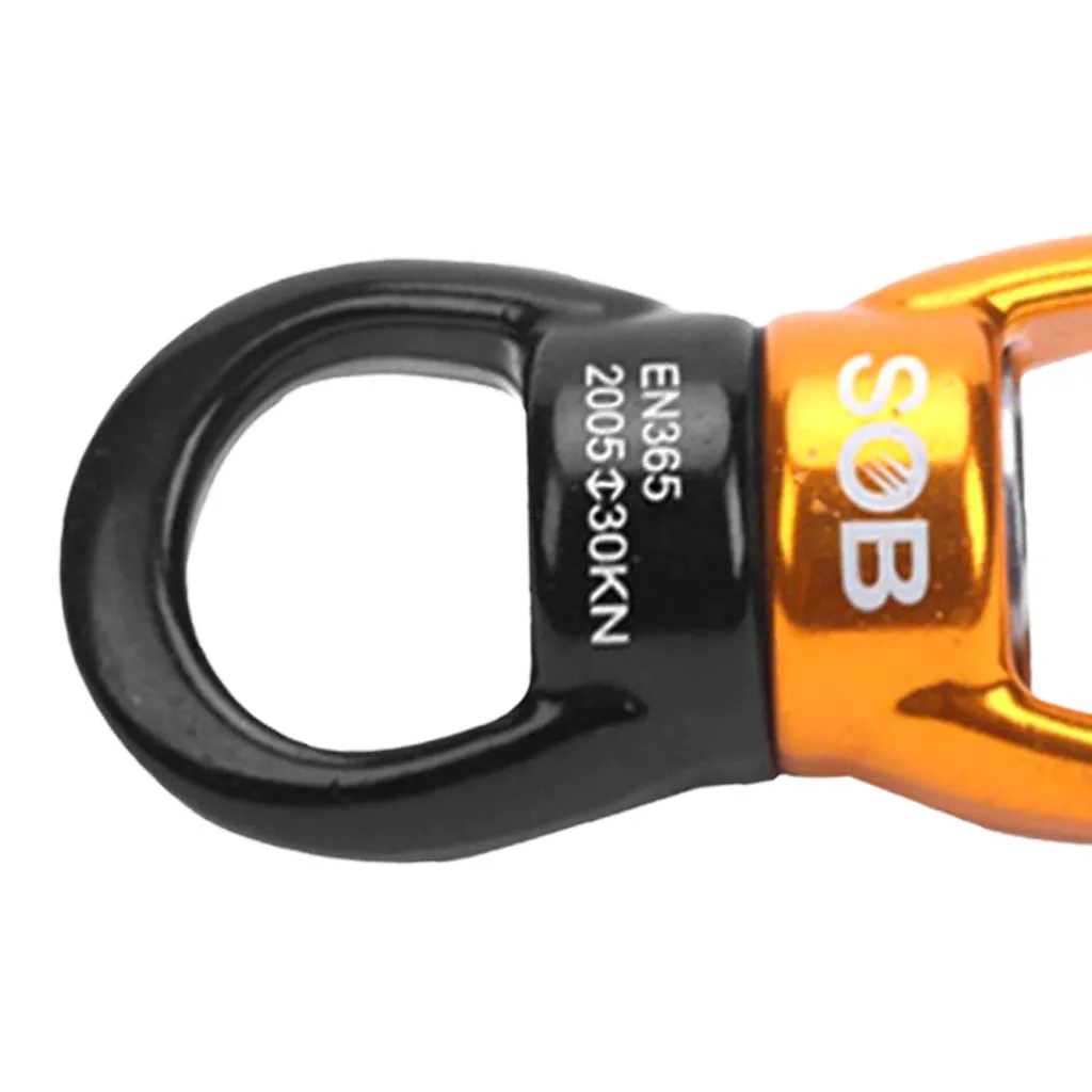 Ceny 30KN urządzenie obrotowe wspinaczka bezpieczeństwo obrotowy Rotator do wspinaczka skałkowa Outdoor rescue antena praca Rappelling akcesoria