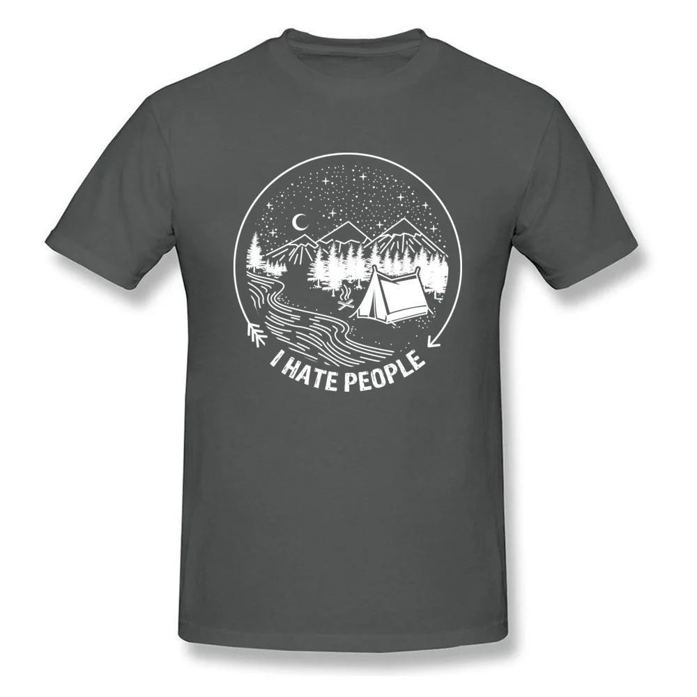 Design 100% Cotton Printed Tees Rife Short Sleeve Men T Shirt Camisa Autumn Top T-shirts Crewneck Top Quality I Hate People Funny Camper Shirt carbon