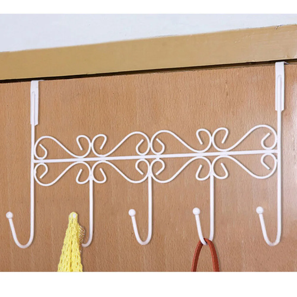 Multifunctional Iron Back Door Hangers Coat Towel Bag Wall Hooks Home