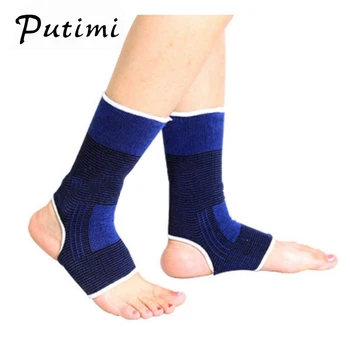 Putimi Sport Enkel Protector Sokken Enkel Voet Elastische Compressie Mouwen Bandage Brace Ondersteuning Voet Sokken Voetverzorging 2 Stuks = 1 Paar