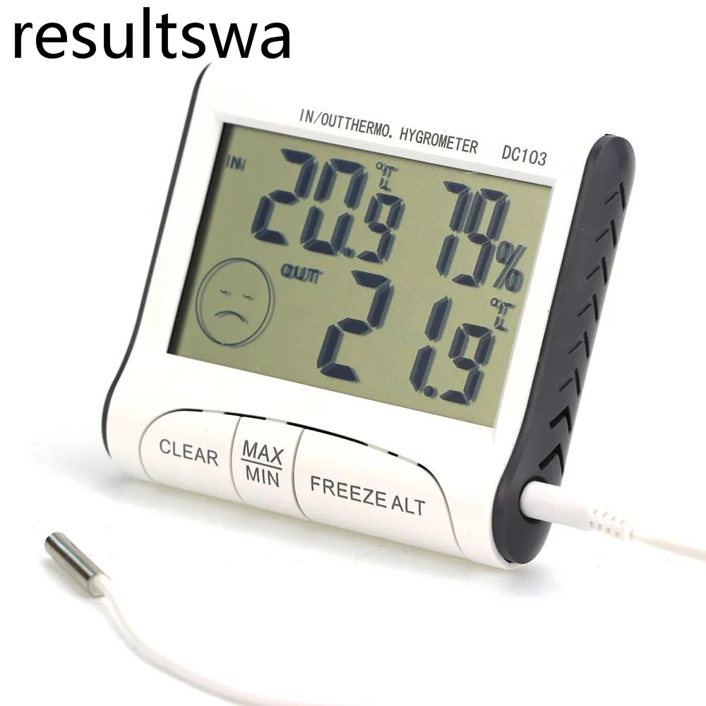 

Weather Station Household Indoor and Outdoor LCD Electronic Temperature Humidity Meter Temperature Display Thermometer Hygromete