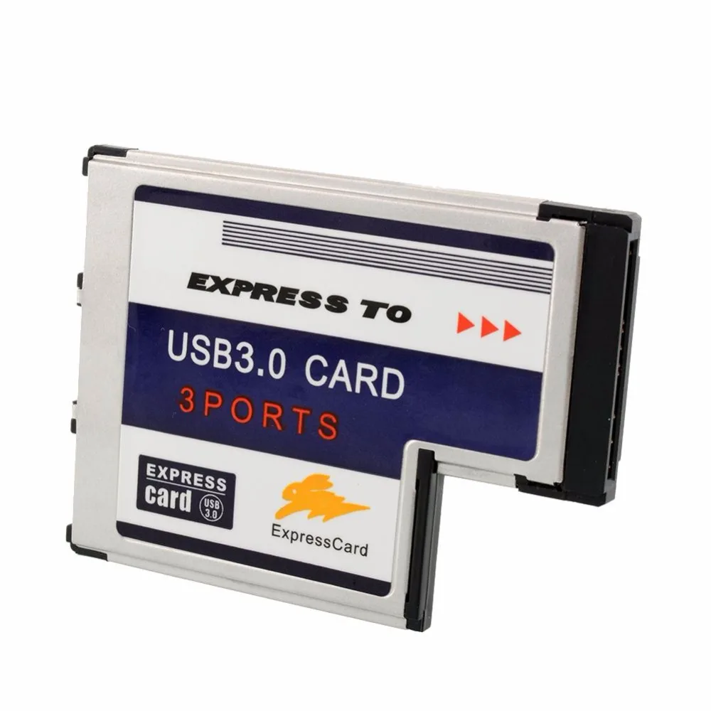 Amzdeal Новый Портативный 54 мм express 3 Порты USB3.0 концентратор карты адаптер для ноутбук