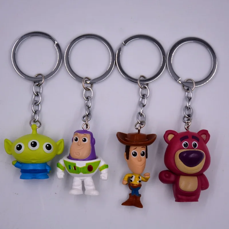 Toy Story 4 Mini Action Figure Toy Story Buzz Lightyear Woody Jessie Hamm Pig Bear Mochila Dinosaur Alien Toy Story Figure