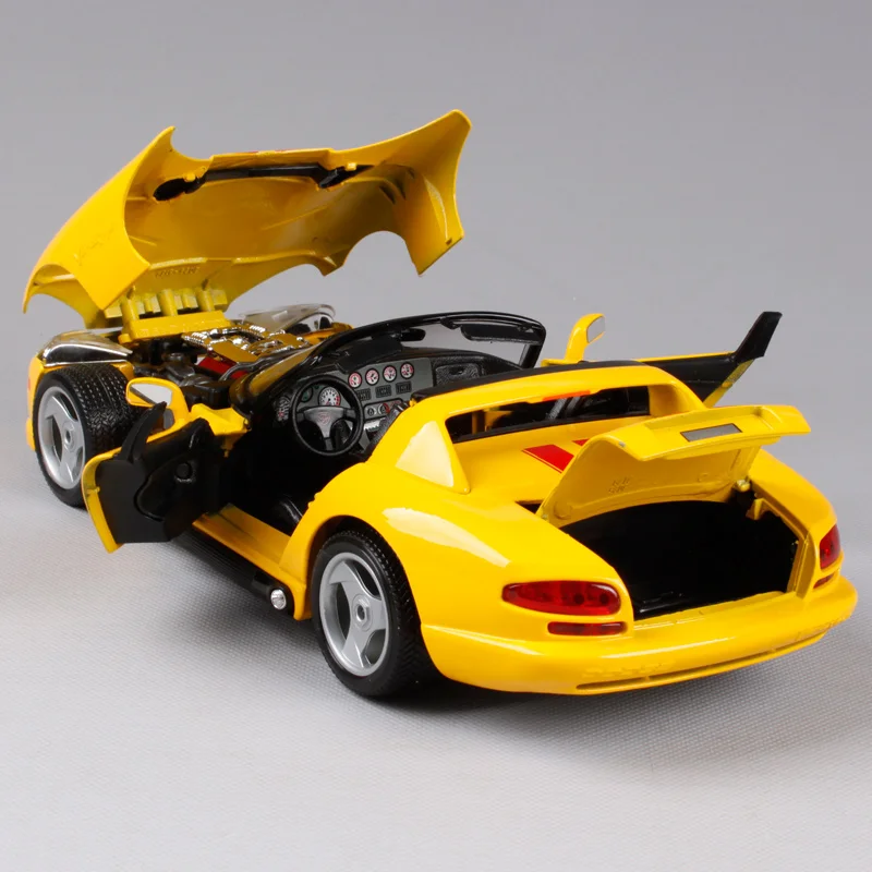 Bburago 1:18 dodge viper rt/10 желтая Роскошная Автомобильная литая под давлением