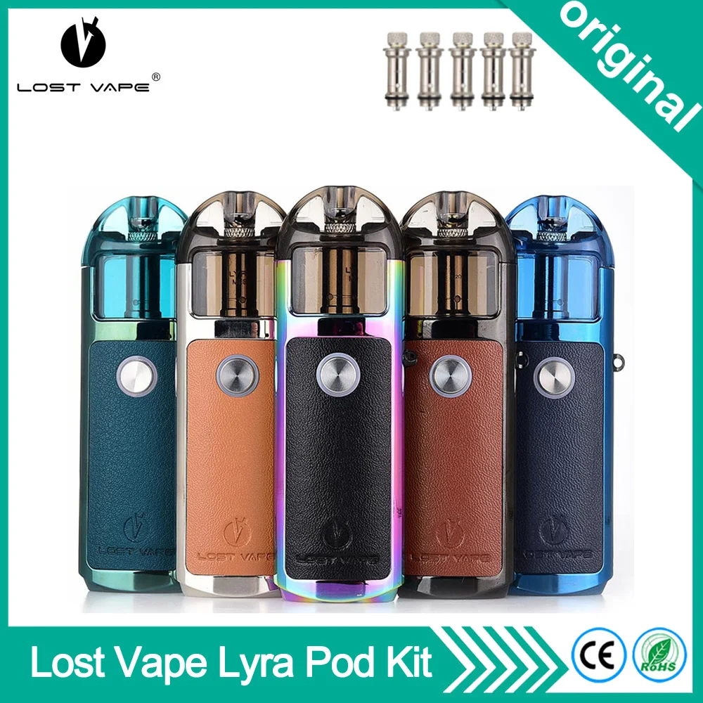 Оригинальный комплект для вейпа Lost Vape Lyra Pod с аккумулятором 1000 мАч картридж 2 мл Ом