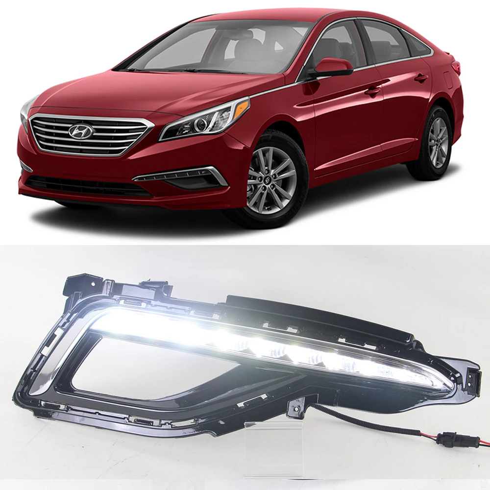 NEW Car DRL Kit for HYUNDAI SONATA 9 2015 LED Daytime Running Light bar