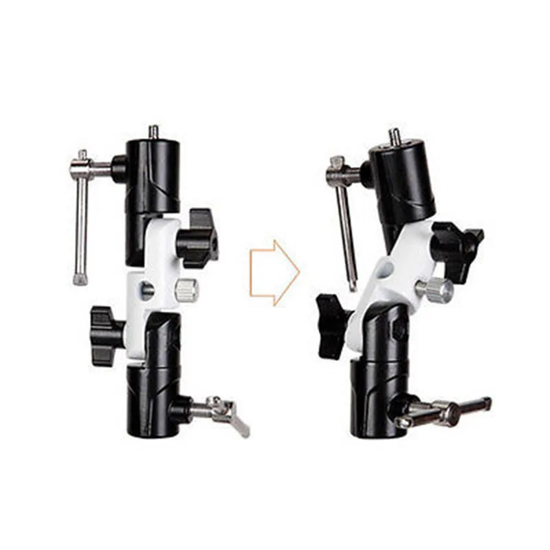  Adjustable Flash Shoe Umbrella Holder Light Stand U-shape Bracket 360 Degree Umbrella bracket for d