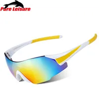 PureLeisure поляризационные очки для вождения, для спорта на открытом воздухе, подходят для солнцезащитных очков, для рыбалки, клип для очков, поляризованные солнцезащитные очки - Цвет: whiteyellow