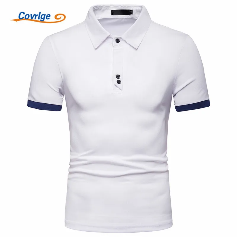 

Covrlge Brand New Men's Polo Shirt High Quality Men Cotton Short Sleeve Shirt Brands Jerseys Summer Mens Polo Shirts MTP122
