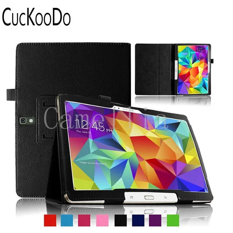 

CucKooDo Slim Folding Cover Case for Samsung Galaxy Tab S 10.5 Inch T800 Android Tablet (With Smart Cover Auto Wake / Sleep)