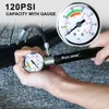 WEST BIKING Bike Mini Pump With Pressure Gauge Hose Ultralight MTB Bicycle Tire Inflator Presta Schrader Ball Hand Pump For Bike ► Photo 3/6