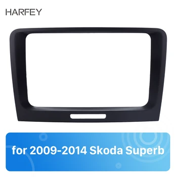 

Harfey 2Din Car Panel Fascia Frame Refitting Dash Trim Kit For Skoda Superb 2009 2010-2012 2013 2014 Stereo Cover 210*210*130mm