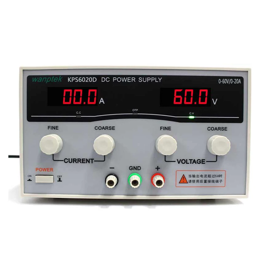 

KPS6020D High precision High Power Adjustable LED Dual Display Switching DC power supply 220V EU 60V/20A