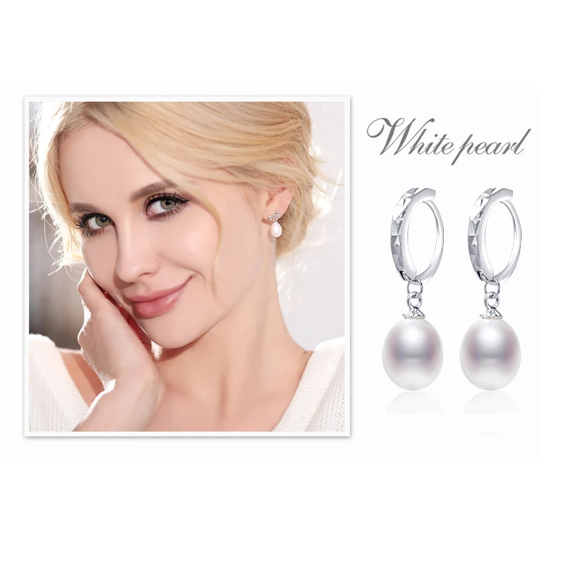 

Daimi Cultured Pearl Earrings 8-9MM Natural Pearl Earrings 925 Silver Earrings Heart /Butterfly/Drop Earrings New