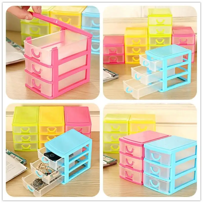 2 3 Layers Colorful Mini Desk Drawer Storage Box Office Organiser Colorful Mini Desk Drawer Storage