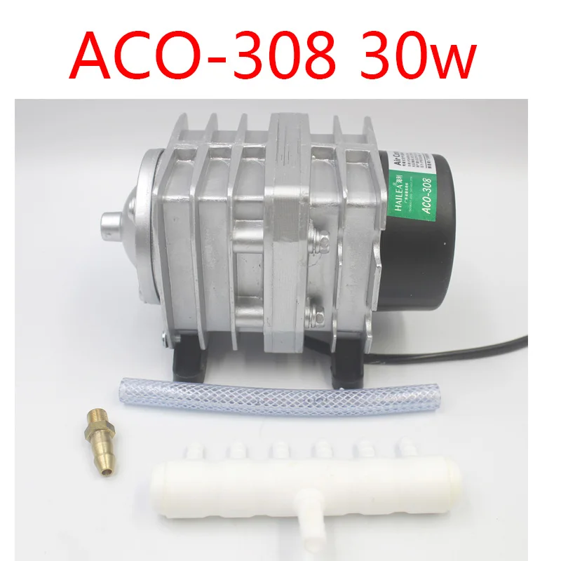 Hailea ACO 208 308 318 кислородный насос высокой мощности AC Электромагнитный воздушный насос пруд с рыбой кислородный насос компрессор - Цвет: ACO-308  30W