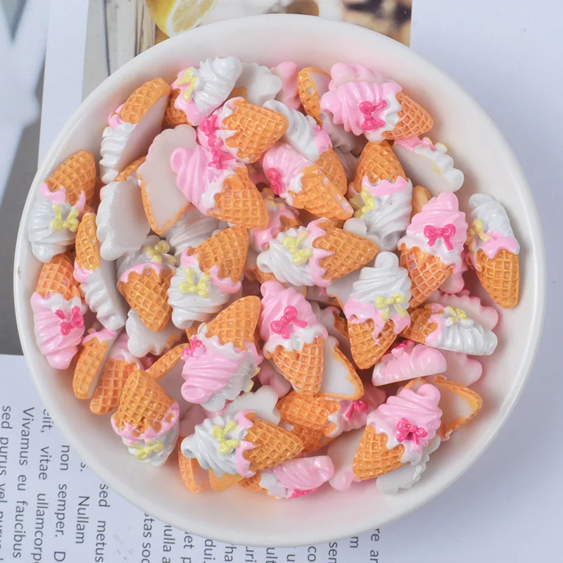 

7/30PCS Simulated Ice Cream Filler For Clear/Fluffy Mud Box Children Toys Kids Lizun Slime DIY Kit Accessories Modeling Clay