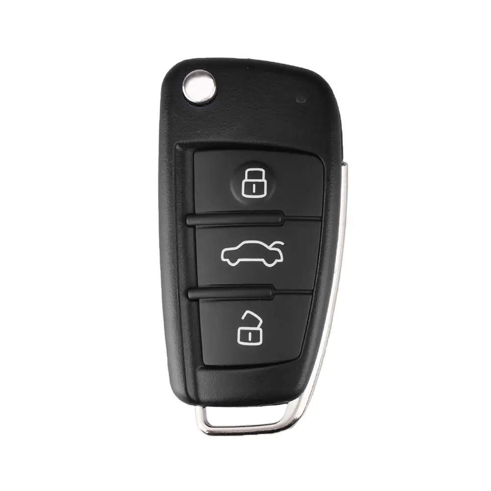 

3 Buttons Remote Folding Flip Car Key Fob Case Cover for Audi A3 A4 A6 A8 TT